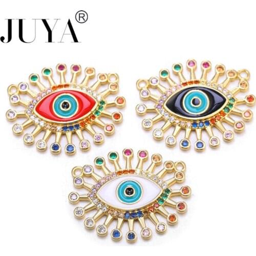 JUYA high quality Copper zircon connector for Handmade necklace earrings Pendant jewelry accessories model