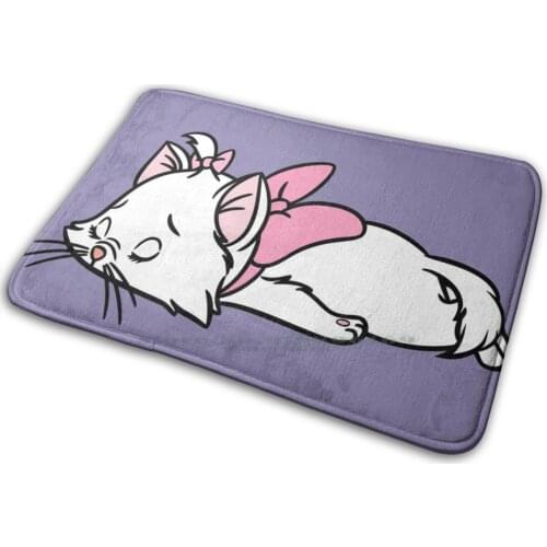 Marie Exhausted Mat Rug Carpet Anti-Slip Bedroom Entrance Door Mat The Aristocats Aristocats Cat Cats Love Cute Humor Cartoon