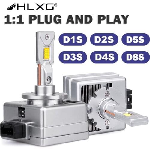 HLXG D1R D2R D3R D4R D5S D1S D2S D3S D4S D8S Car LED Headlight LED Auto Bulb White 90W LED Lamp Conversion Kit CanBus No Error