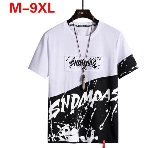 Mens Fashion 2020 T Shirt Men Large Size 9xl 8xl Plus Size Funny Tshirts Hip Hop T Shirts Men Casual Top Oversized Tops Tee