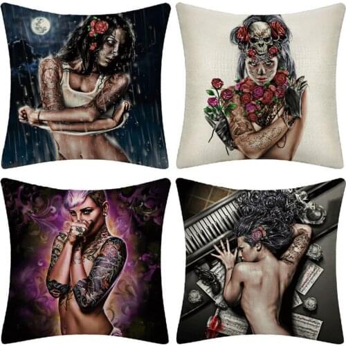 Oil Painting Style Cushion Cover Throw Pillow Covers Decorative Pillows Home Decor Throw Pillows Almofadas Decorativas Para Sofa