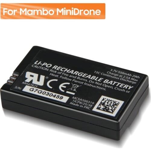 New Original Replacement Battery For Parrot Mambo MiniDrone Jumping Sumo Rolling Spider Genuine Rechargable Battery 550mAh