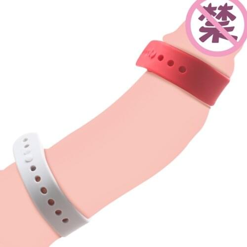 Adjustable Silicone Foreskin Resistance Penis Rings Delay Ejaculation Correction Glans Cock Ring Adult Sex Toys for Men Reusable