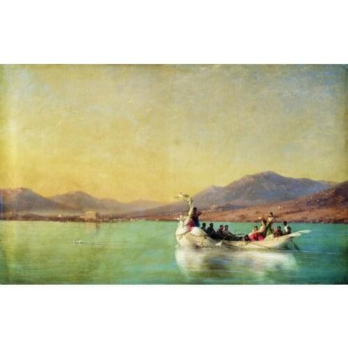 Russia Ivan Aivazovsky Sea seascape The wedding of the poet in Ancient Greece by Ivan Aivazovsky GOOD PRINT ART painting