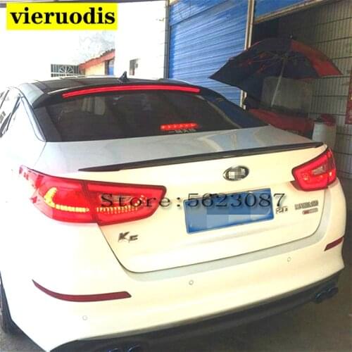 For Kia Optima K5 Spoiler High Quality ABS Material Car Rear Wing Primer Color Rear Spoiler For Kia Optima Spoiler 2014-2015