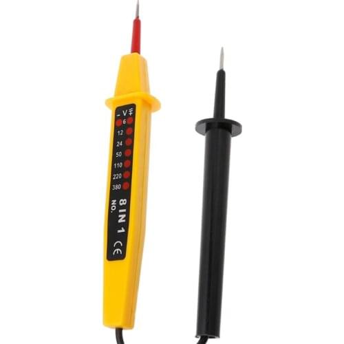8 In 1 Tester Voltage AC DC 6-500V Auto Electrical Pen Detector L4MB