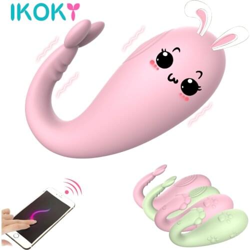 Cute APP Bluetooth Vibrators Clitoris Vagina Massager Wireless Remote Sex Toys for Women Female Masturbation Machine Adults Shop