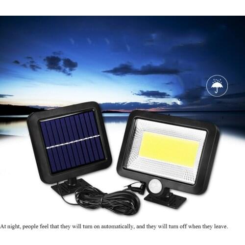 80W Waterproof PIR Security Wall Light 56 LED Outdoor Solar Power Motion Sensor Garden Floodlight Street Lighting New Bright whe