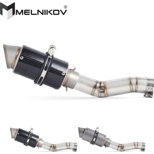 Motorcycle Exhaust Middle Slip On For Suzuki GSXR600 Gsxr700 Gsxr750 K7 GSX R700 R750 R600 GSXR 600 750 2008 To 2010 Exhaust