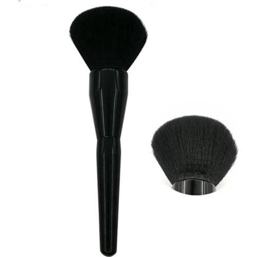 High quality black soft synthetic hair powder brush blusher Brushes special plastic handle Makeup Tools