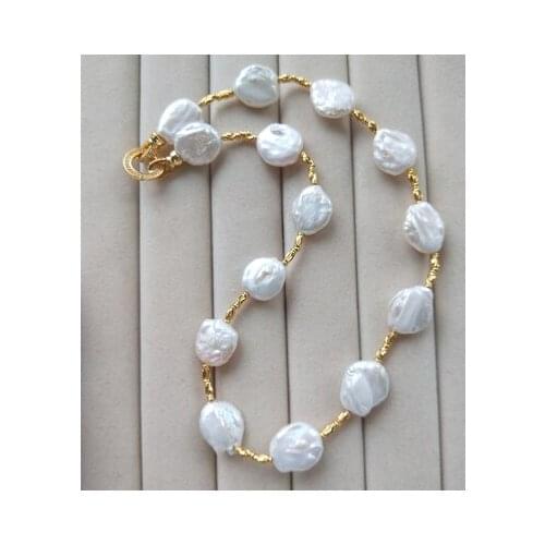 Natural pearl earring necklace bracelet Oversized baroque shaped pearl wearing French shaped freshwater womens jewelry