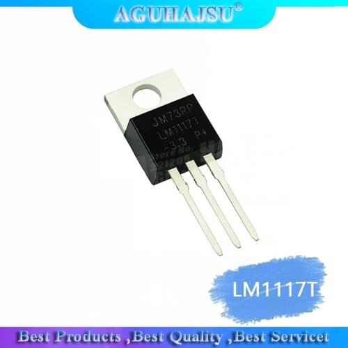 10PCS LM1117T-3.3 TO220 LM1117-3.3 LM1117T 3.3V LM1117 TO-220 Chip Regulator Low Dropout 3.3V TO-220 Step-Down Power IC