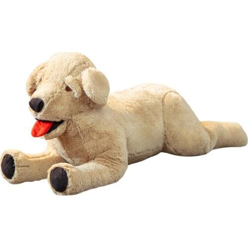 25/35/45cm Simulation Yellow Dog Plush Toy Cute Soft Stuffed Dog Doll Kid Soothing Toys Sleeping Pillow Children Birthday Gift