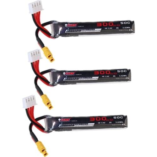 3S Lipo Battery 11.4v 300mah HV 50C XT30 Connector for HappyModel Mobula7 Mobula 7 HD Sailfly-X URUAV UR85 UR85HD FPV Drone Part