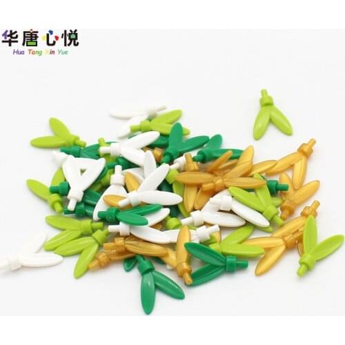 City Accessories Series Feathers Hat Accessories Brush Leaves 10PCS Parts Set Building Blocks Educational Toys Cities Mini Model