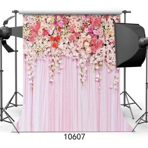 Bridal Shower Backdrop Fresh Rose Flowers Backdrops for Photography Wedding Ceremony Decoration Photo Background Romantic