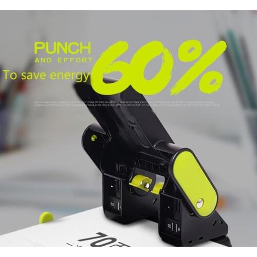 Brand New Heavy Duty Double Hole Puncher Paper Scrapbooking Document Punching Machine 70 Sheets School Office Stationery