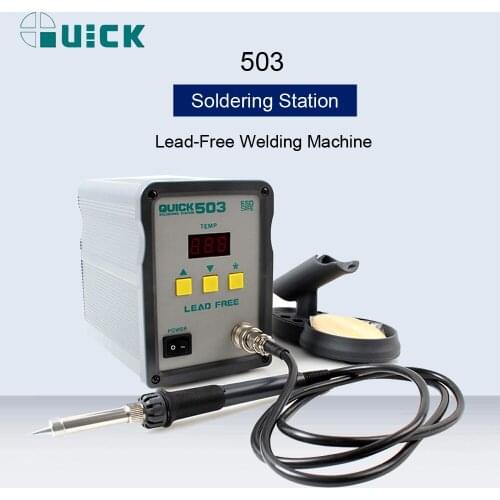 QUICK 503 60W Digital Display High Frequency Soldering Station Adjustable Thermostat Soldering Iron Intelligent Rework Stations