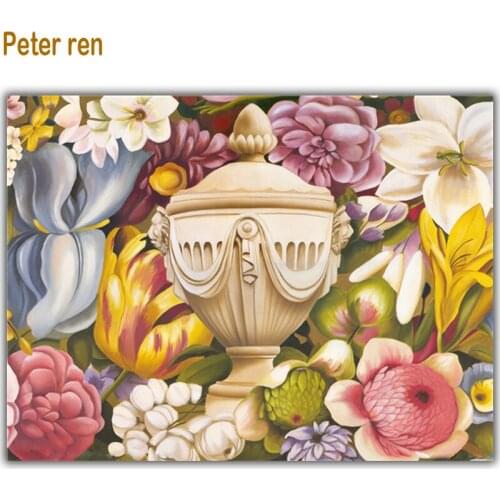 Peter ren 5D DIY Diamond Embroidery Cross Stitch Flower Diamond Painting Rhinestone Home Decoration Mosaic needlework ""