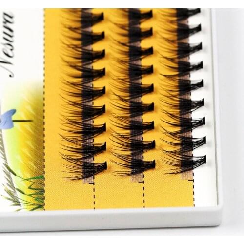Softer Feel 20D Individual Eyelashes Nesura Eyelashes Premade fan Eyelash Russia Volume Cilia 60 Pieces Clusters