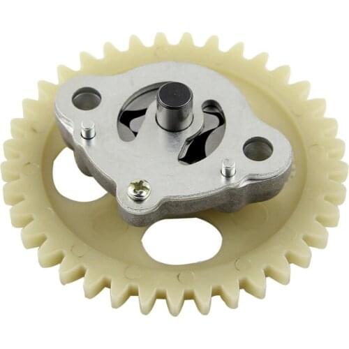 Silver Aluminum Oil Fuel Pump with Drive Gear Replace for LINHAI LH250 300cc