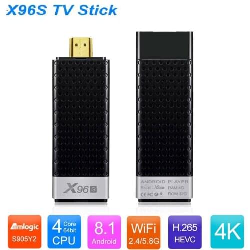 X96S network player is suitable for Android 8.1 Wifi 2GB/16GB 4GB/32GB Bluetooth 4.2 4K HD TV Stick smart mini pc set-top box