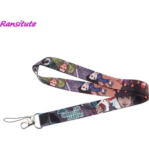 Ransitute R1469 TV Umbrella School Creative Lanyard Badge ID Lanyards Mobile Phone Rope Key Lanyard Neck Straps Accessories