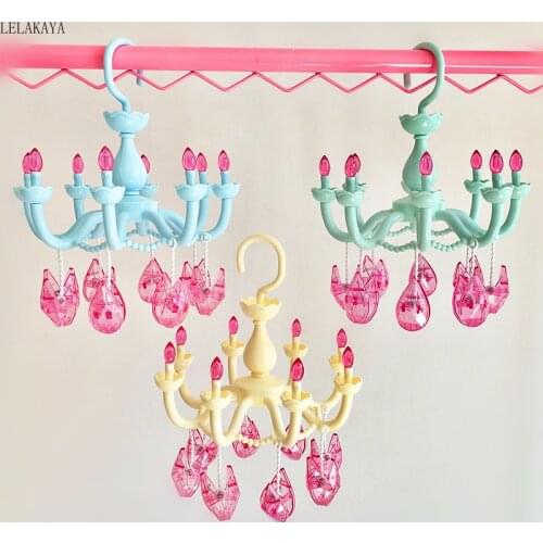 Cute Japan Action Figure Printed Plastic Chandelier Hanger Magic Multi-function hanger For Clothes Socks Towel Home Storage Rack