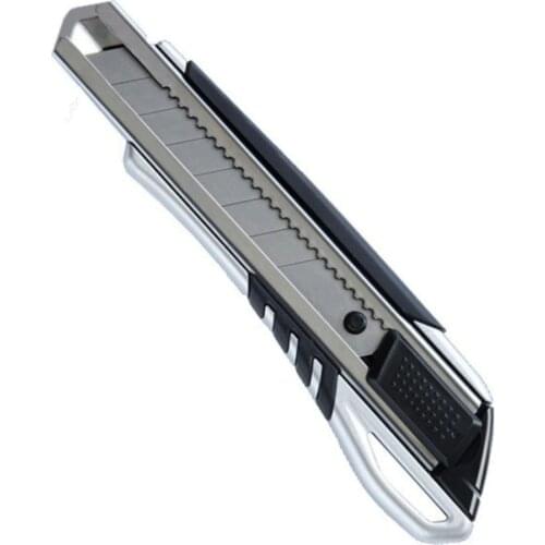 Safety lock Box Cutter Art knife Folding Utility Knife Office 18mm Width Single Replacement Blade E05