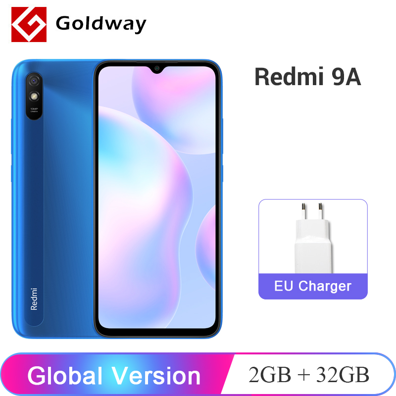 Global Version Xiaomi Redmi 9A 9 A 2GB RAM 32GB ROM Mobile Phone MTK Helio G25 Octa Core 13MP AI Rear Camera 6.53" HD+ 5000mAh