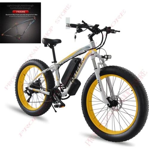 Inch 26 Fatbike 21-speed Sale Bicycle Fat Beach Tire Snow Electric Electric 48v Alloy Bike Fat 1000W Ebike Frame Hot