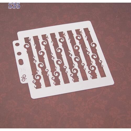 Wave Layering Stencils Drawing Color Spraying Stencil for Diy scrapbook/photo album coloring,painting stencil,home decor