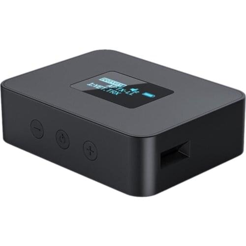YET-T6 PRO CSR Display Lossless Fiber Coaxial Bluetooth Transmitter AptXLL HD Audio Adapter