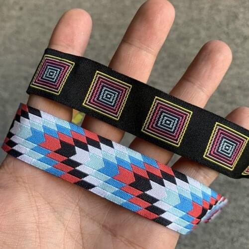 10YARD 7/8 Inch 22MM Geometry Jacquard Cartoon Ribbon Lace