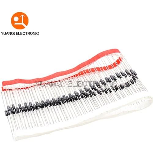 100pcs 1N4001 1A 50V DO-41 Axial Rectifier Diode
