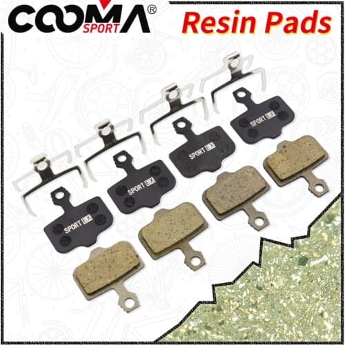 Bicycle Disc brake Pads for AVID Elixir R, CR, CR Mag, 1/3/5/7/9, X.0, XX Disc Brake, Black Resin, 4 Pairs, Black