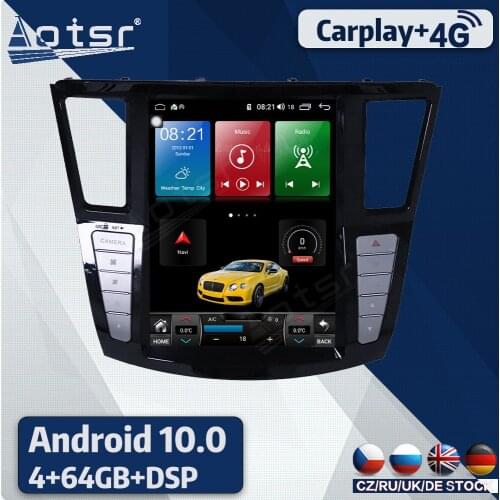 Android 10,0 4G For Infiniti QX60 JX35 2014 Car DVD GPS Navigation Auto Radio Stereo Video Multimedia Player Carplay HeadUnit