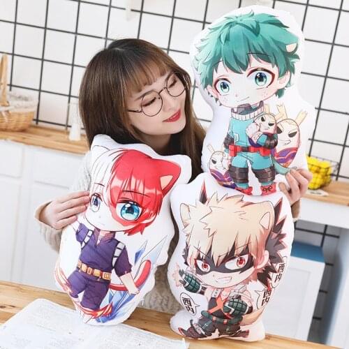 My Hero Academia Anime Plushie Peripheral Cartoon Manga Bakugou Katsuki Todoroki Shoto Midoriya Izuku Pillow Stuffed Plush Toys