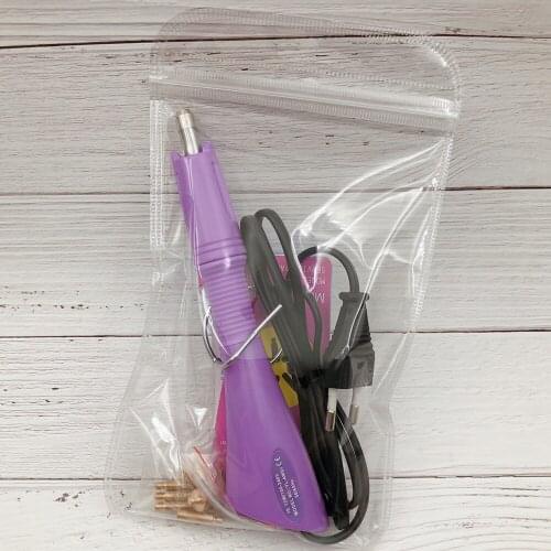 Fast Heated Iron-on Hotfix Rhinestone Applicator Purple/PinkHot Fix Wand Heat-fix Tool Super tool and Rhinestones crystal