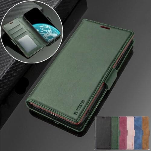 Fashion Leather Flip Phone Case for Samsung Galaxy Note 20 Ultra 10 Lite Magnetic Wallet Card Vintage Slim Coque Etui Hoesje