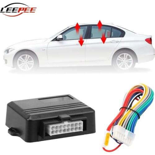LEEPEE DC 12V Car Window Closer Roll Up Automatic Sensor For 4 Doors Auto Accessories Universal,Easy Install