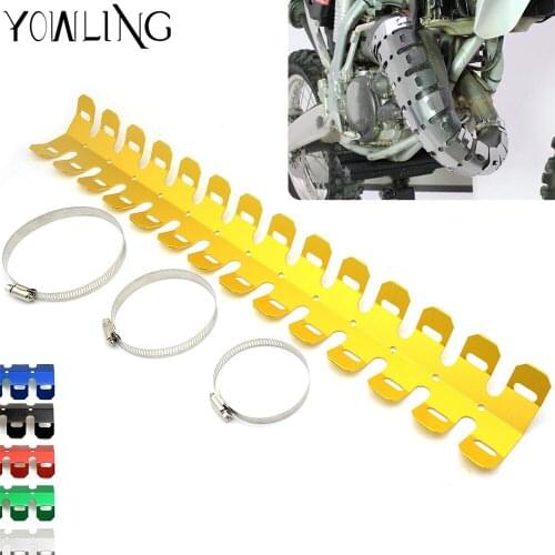 Dirt bike Exhaust Muffler Pipe Leg Protector Heat Shield Cover For Suzuki V-Strom 650 1000 ABS DR-Z400S RMZ250 RMZ450 RMX450Z