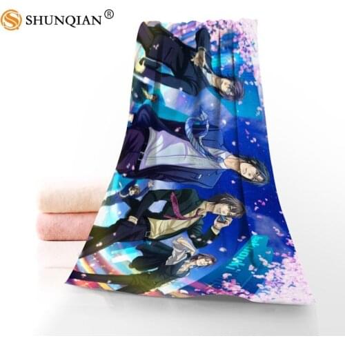 Hot Custom Hakuouki Shinsengumi Towel Printed Cotton Face/Bath Towels Microfiber Fabric For Kids Men Women Shower Towels A7.24-1