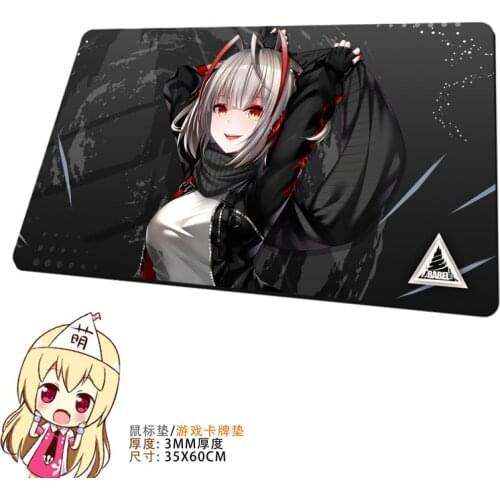 Game Arknights Saria Anime Cosplay Mouse Pad Laptop Boy Girls Student Game Pad Keyboard Mouse Pad Desk Play PC Mat Birthday Gift