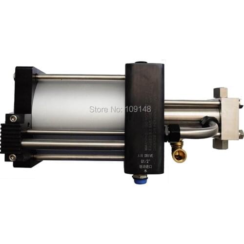 Free shipping Wellness Model :GB25-OL 100-200 bar oxygen gas booster pump with inlet and outlet oxygen hoses for diving use