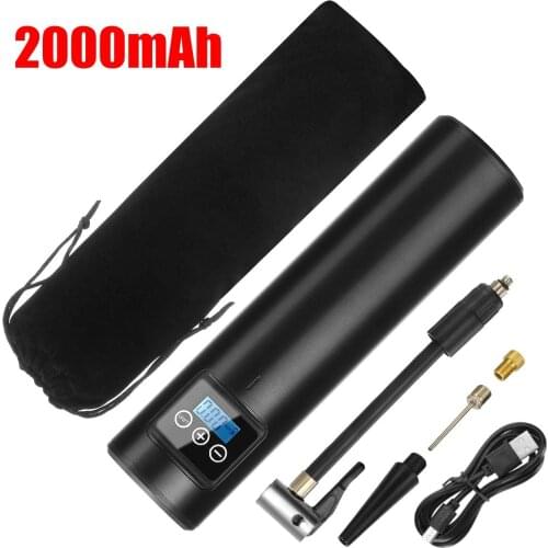 12V 150PSI Rechargeable Air Pump Tire Inflator Cordless Portable Compressor Digital Car Tyre Pump for Car Bicycle Tires Balls