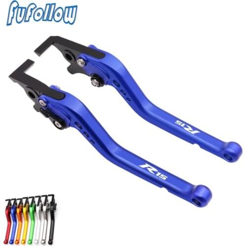 With logo R15 Motorcycle Accessories For YAMAHA YZF-R15 V1-V2 v1 v2 2012 2013 2014 2015 2016 CNC Adjustable Brake Clutch Levers
