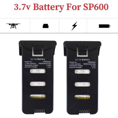 Original 3.7V 1600mAh Lipo Battery For SP600 Drone RC Quadcopter Spare Parts For SP600 Drone Battery 2Pcs/Set