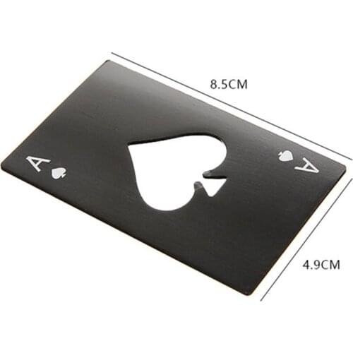 Openers Playing Card Ace Of Spades Poker Bottle Soda Beer Cap Opener Bar Tool Gift Kitchen Tools & Gadgets