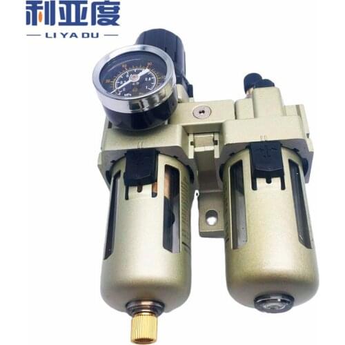 AC4010-04 G1/2 AC4010-06 G3/4 Oil and Water Separator Filters Air Compressor Regulating Valve Two Air Filters Liyadu